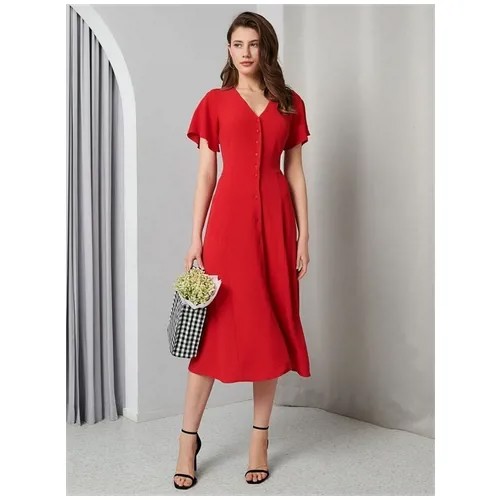 Платье VIAVILLE, размер 46, красный
