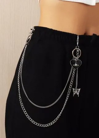 Цепочка для брюк с сердечком
