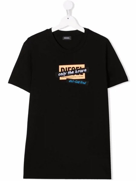 Diesel Kids футболка с логотипом