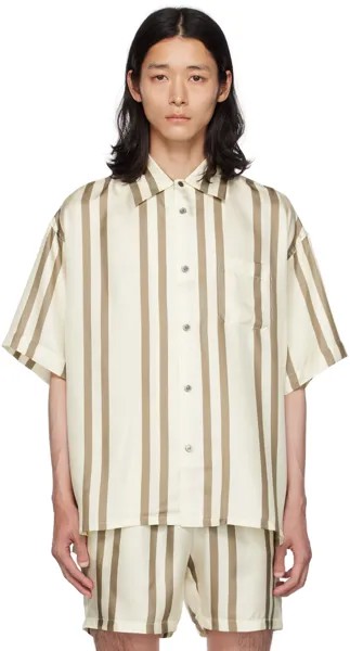 Рубашка в полоску Off-White John Elliott