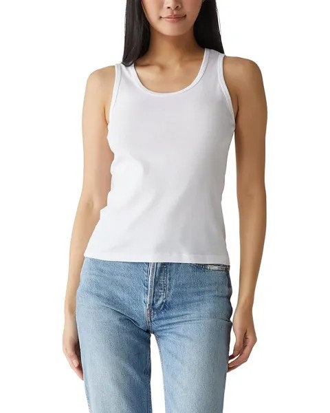 Топ Michael Stars Juno Scoop Neck Tank Top, белый