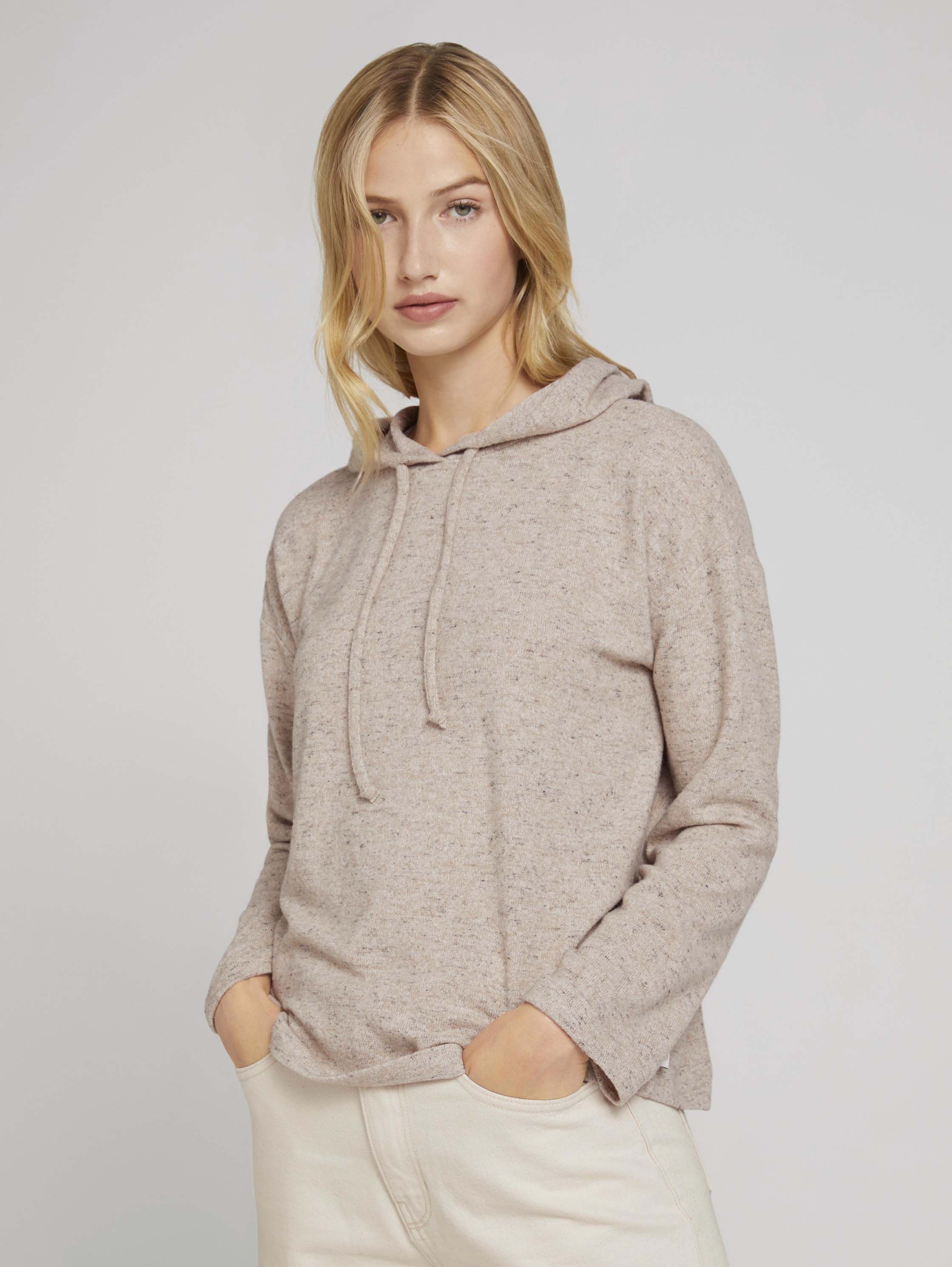 Свитшот женский TOM TAILOR 1028184 коричневый S