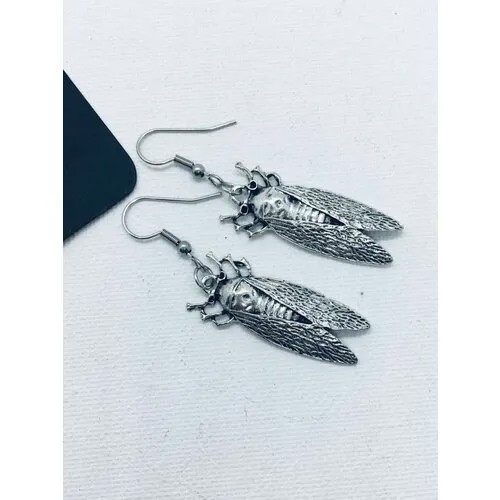 Серьги с подвесками VERBA, серебряный