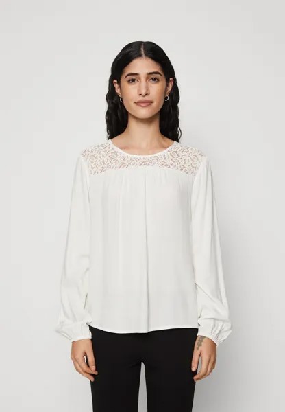 Блузка VMLILOU O NECK DETAIL Vero Moda Petite, цвет cloud dancer