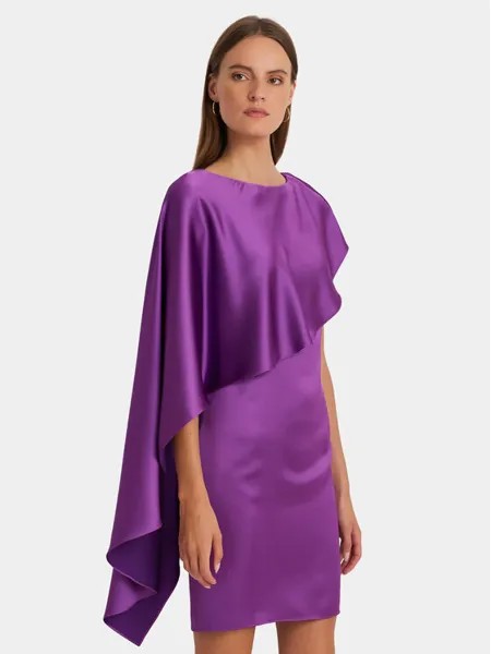 Коктейльное платье стандартного кроя Lauren Ralph Lauren, фиолетовый