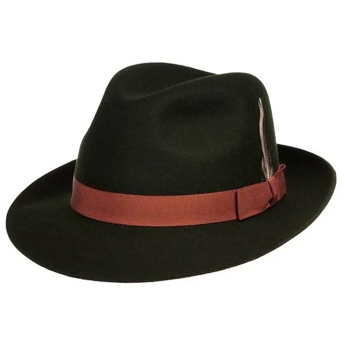 Шляпа федора CHRISTYS арт. BARBICAN cwf100195 (темно-зеленый), Размер:59