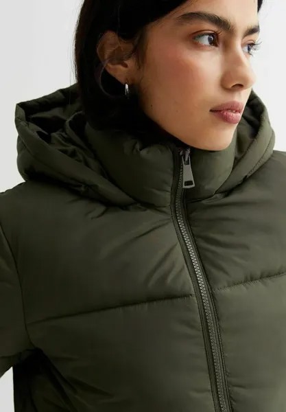 Зимняя куртка Hooded Puffer New Look, хаки