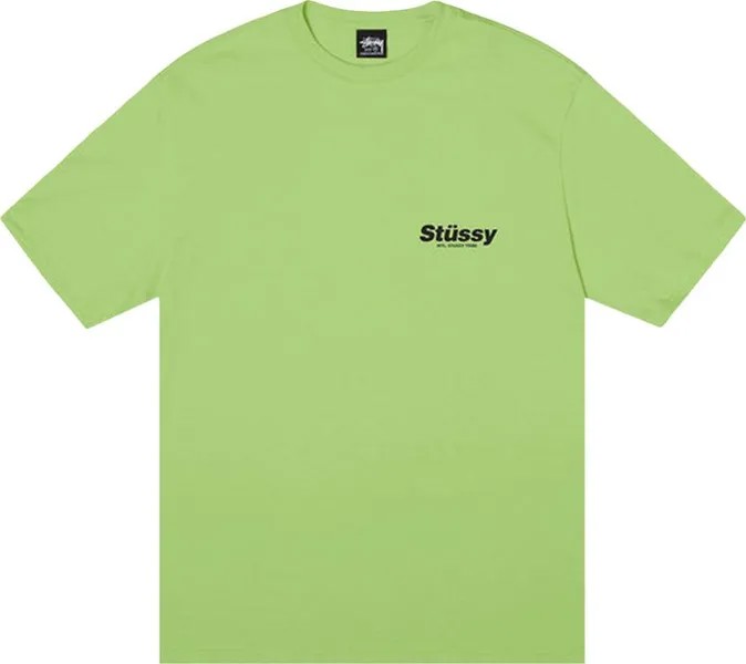 Футболка Stussy Rabbit Hole Tee 'Tea', зеленый