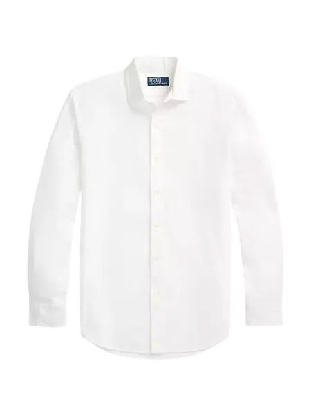 Оксфордская спортивная рубашка с длинными рукавами Polo Ralph Lauren, белый
