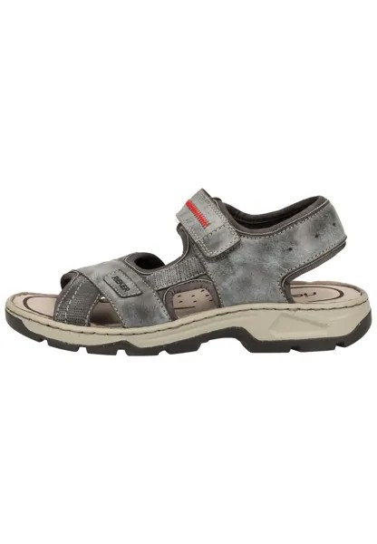 Треккинговые сандалии SANDALEN Rieker, цвет ozean/asphalt/rauch 14