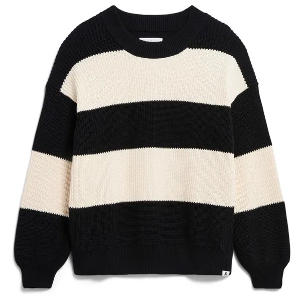 Пуловер Armedangels Women's Haayle Blockstripes, цвет Black/Oatmilk