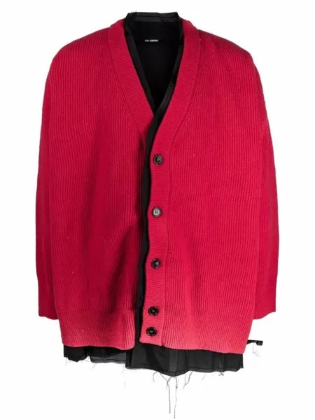 Raf Simons шерстяной кардиган, красный