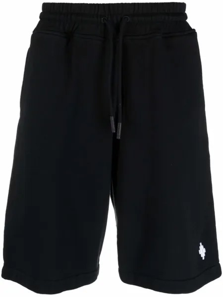 Marcelo Burlon County of Milan спортивные шорты с вышивкой, черный