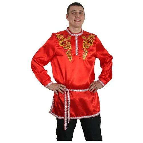 Рубашка Страна Карнавалия, размер 48-50, красный