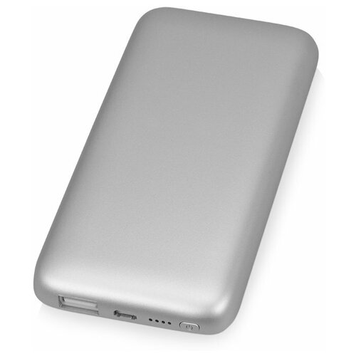 Портативное зарядное устройство XOOPAR BUBBLE BANG, 5 цветов подсветки, 5000 mAh, серебристый