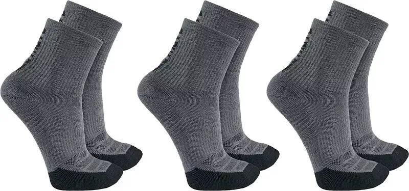 Мужские короткие носки с логотипом Carhartt Force Midweight, набор из 3 шт.