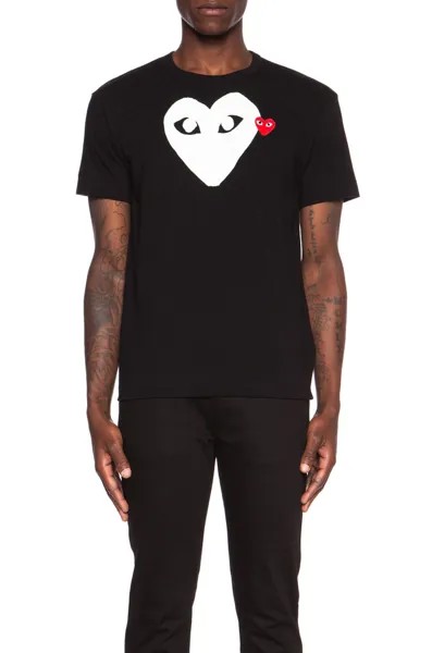 Футболка Comme des Garçons Red Emblem Cotton, черный