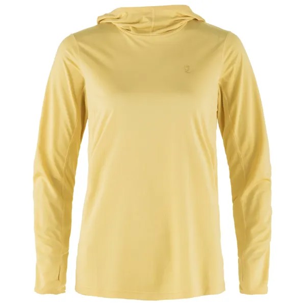 Функциональная рубашка Fjällräven Women's Abisko Sun Hoodie, цвет Mais Yellow
