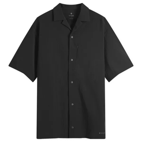 Рубашка с коротким рукавом Snow Peak Breathable Quick Dry Vacation Shirt, черный