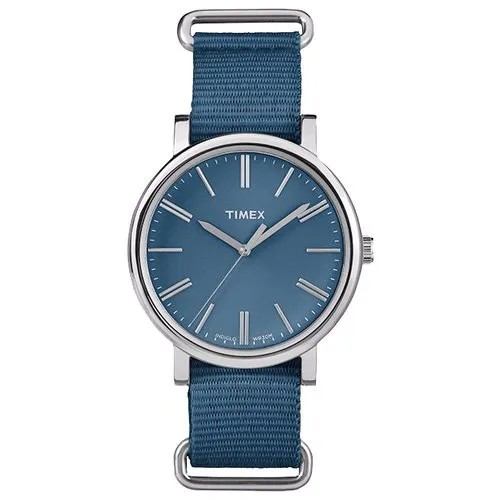 Наручные часы TIMEX, синий, серебряный