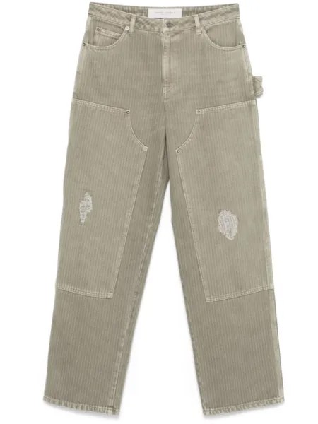 Golden Goose джинсы Marley Painter, зеленый