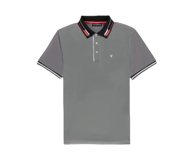 Поло Psycho Bunny Denison Birdseye Sport, черный