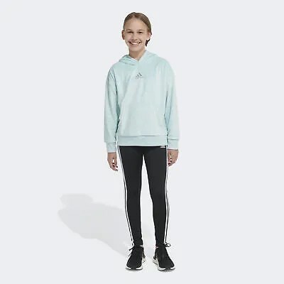Adidas Уютный флисовый пуловер с капюшоном для детей