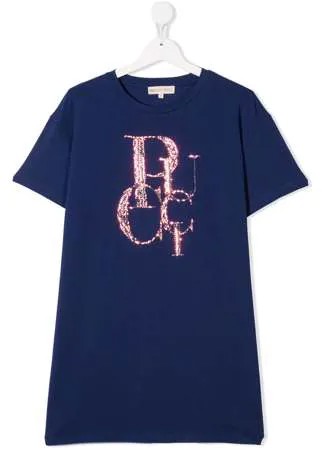 Emilio Pucci Junior платье-футболка с пайетками