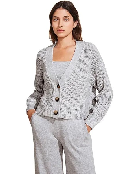 Свитер Eberjey Recycled - The Cropped Cardigan, цвет Heather Grey
