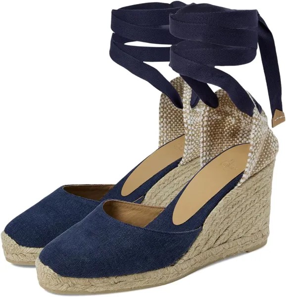 Туфли CASTANER Carina 80 Wedge Espadrille, цвет Dark Blue