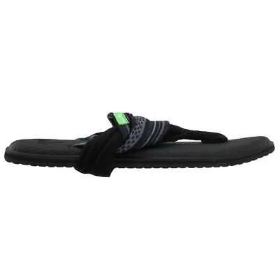 Sanuk Yoga Sling 2 Prints Geometric Slingback Женские черные, серые повседневные сандалии