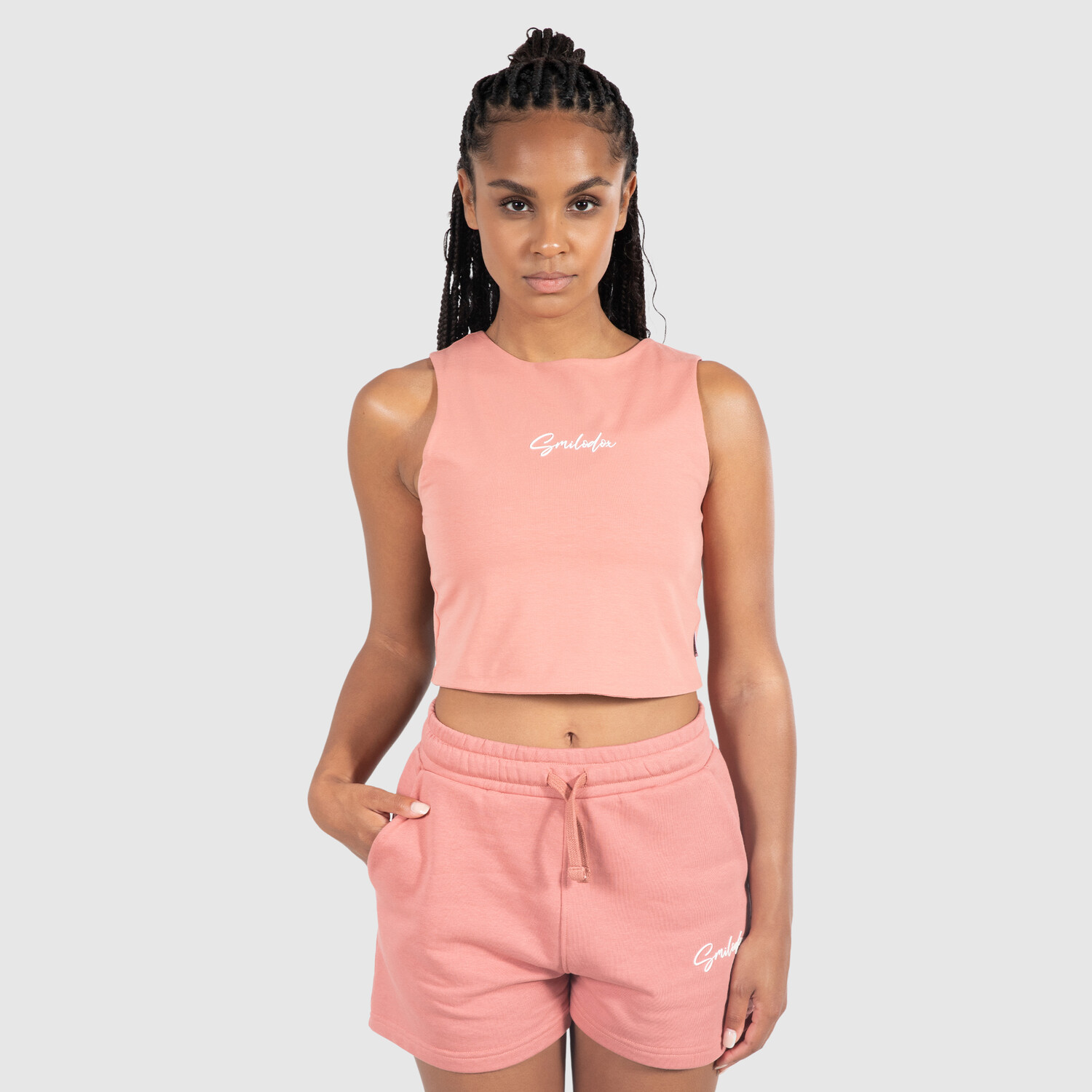 Спортивная футболка SMILODOX Crop Top Rosina, цвет Altrosa