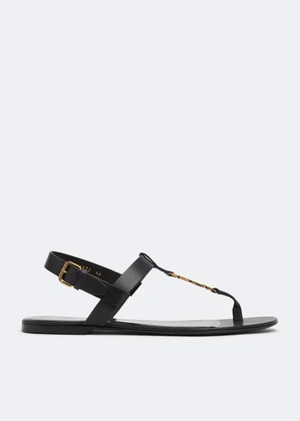 Сандалии SAINT LAURENT Cassandra sandals, черный