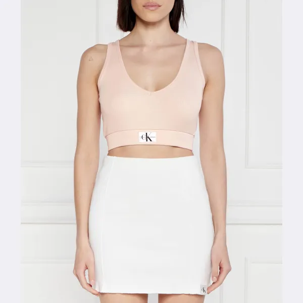 Укороченный топ Calvin Klein, розовый