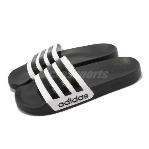Мужские шлепанцы adidas Adilette, белые, черные, унисекс, без шнурков, GZ9508