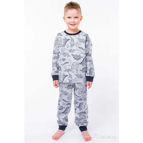Пижама BONITO KIDS, размер 110, серый