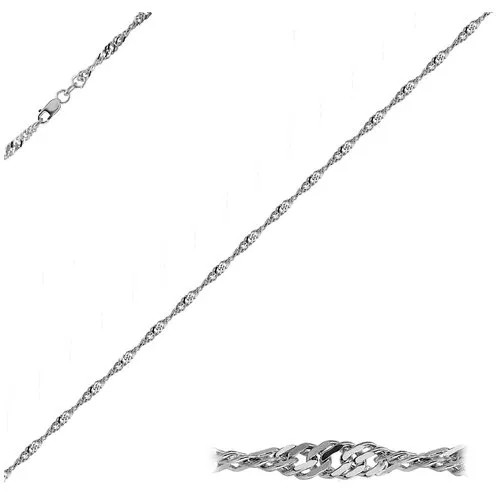 Браслет-цепочка Юверос, серебро, 925 проба, длина 18 см.