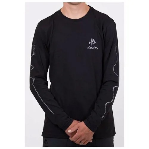 Футболка Сноубордическая Jones Tee Split Ls Black (Us:xl)