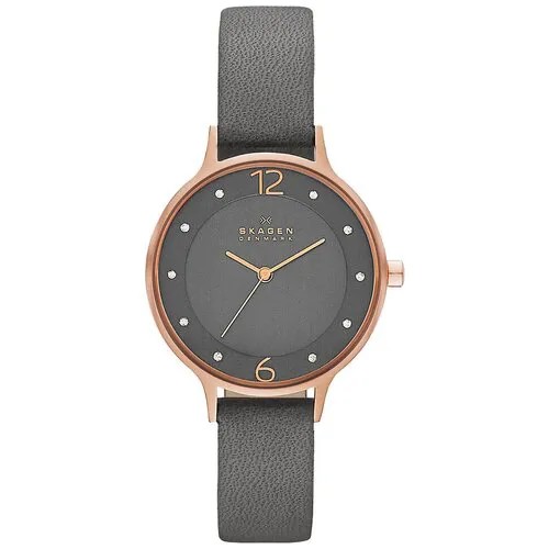 Наручные часы SKAGEN Leather, розовое золото