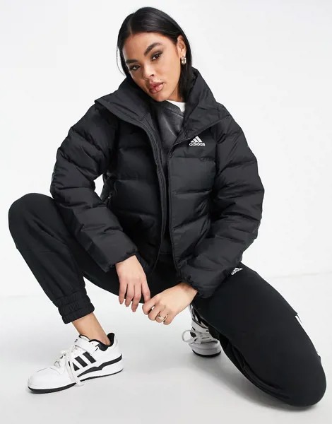 Черный пуховик adidas Outdoor Helionic-Черный цвет