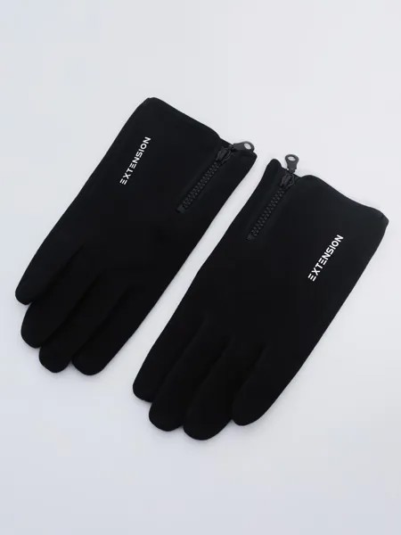 Тканевые перчатки в спортивном стиле с функцией Touch Screen