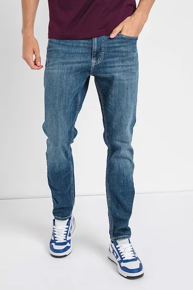 Узкие джинсы с потертым эффектом Tommy Jeans, темно-синий