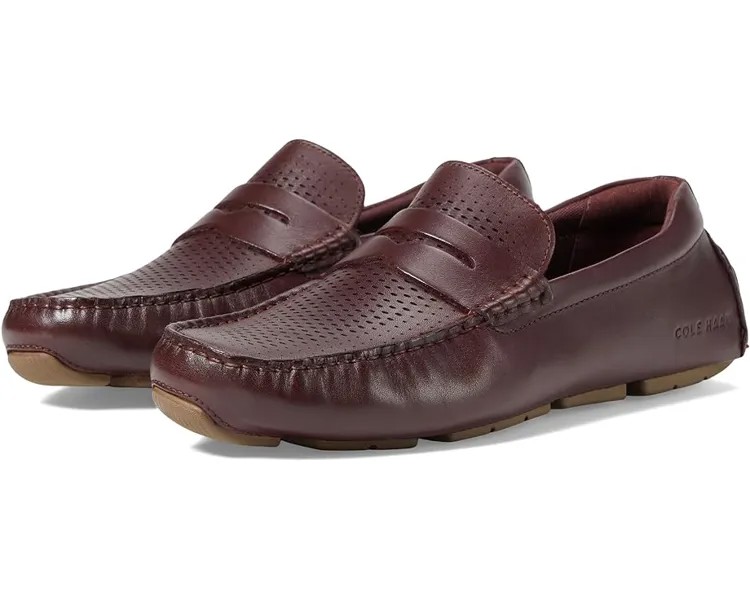 Лоферы Cole Haan Grand Laser Penny Driver, цвет Bloodstone Truffle