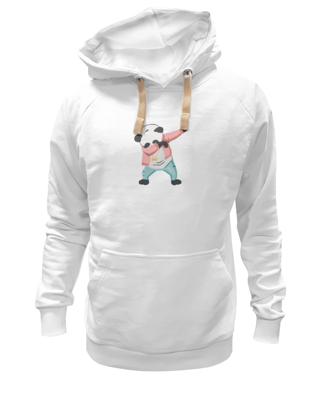 Худи Printio Панда даб белое 3XL