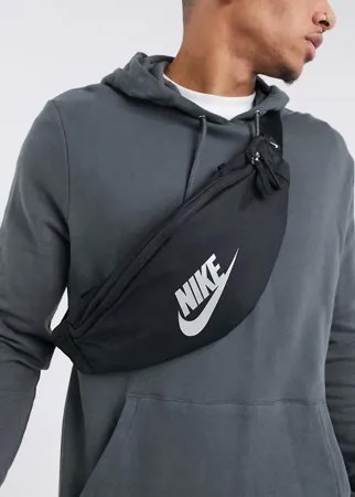 Черная сумка-кошелек на пояс Nike Heritage-Черный