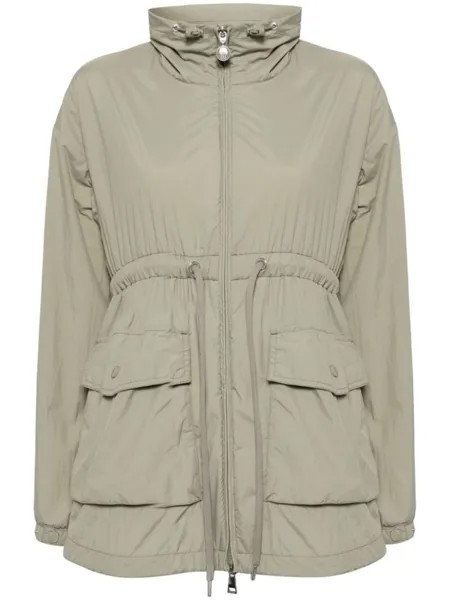 Moncler парка Iadi с логотипом, зеленый