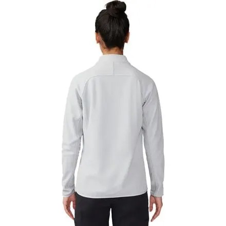 Куртка Microchill с молнией во всю длину женская Mountain Hardwear, цвет Glacial Heather