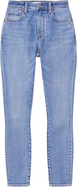 Джинсы Curve Love High-Rise Ankle Straight Jeans Abercrombie & Fitch, цвет Medium