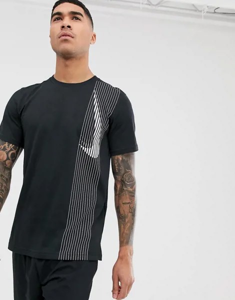 Черная футболка с логотипом Nike Training - Dry-Черный