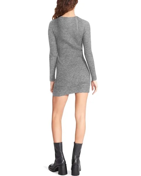 Платье Steve Madden Lexi Sweater Dress, цвет Heather Grey